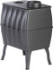 Чугунная печь-камин Бахтинка ПроМеталл (серый)